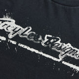 Schwarzes Troy Lee Designs Repeat T-Shirt aus Freizeitbekleidung, bequem und stylisch, mit grafischem Druck auf der Vorderseite.