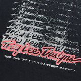 Schwarzes Troy Lee Designs Repeat T-Shirt aus Freizeitbekleidung mit Logo-Print, bequemes Baumwollshirt für den Alltag.