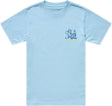 Troy Lee Designs Heritage Jugend T-Shirt in Dawn Blau, Freizeitbekleidung für Jugendliche, bequem und stylisch.