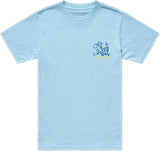 Troy Lee Designs Heritage Jugend T-Shirt in Dawn Blau, Freizeitbekleidung für Jugendliche, bequem und stylisch.