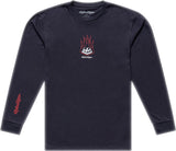 Troy Lee Designs Flame2 Longsleeve T-Shirt in Carbon, bequeme Freizeitbekleidung mit Flame-Design, langlebiges Material.