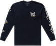 Troy Lee Designs Long Sleeve Handlebar T-Shirt in Schwarz, bequeme Freizeitbekleidung mit Logo-Design, auf dem Bild sichtbar.