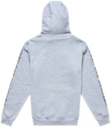 Grauer Troy Lee Designs Happy Dayz Hoodie aus bequemer Freizeitbekleidung, mit modernem Heather-Design und weichem Material.