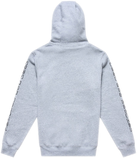Grauer Troy Lee Designs Happy Dayz Hoodie aus bequemer Freizeitbekleidung, mit modernem Heather-Design und weichem Material.