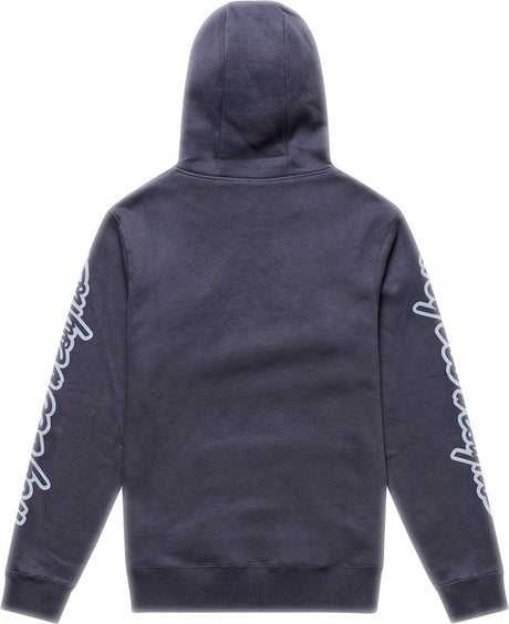 Troy Lee Designs Hoodie Carbon, bequeme Freizeitbekleidung mit TROY LEE DESIGNS Branding, schwarzer Kapuzenpullover mit Logo.