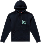 Troy Lee Designs Frauen Hoodie in Schwarz, bequeme Freizeitbekleidung mit Logo-Print, entspannte Passform, sportliches Design.