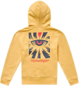 Troy Lee Designs Cyborg Jugend Hoodie in Bleached Melon, bequeme Freizeitbekleidung mit futuristischem Design für Jugendliche.