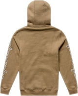Troy Lee Designs Zip-up Badge Hoodie in Sienna, bequeme Freizeitbekleidung mit Kapuze und Reißverschluss, sportliches Design.