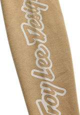 Troy Lee Designs Zip-Up Badge Hoodie in Sienna, Freizeitbekleidung mit Reißverschluss und Markenlogo, bequem und stylisch.