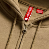 Troy Lee Designs Zip-up Badge Hoodie in Sienna, bequeme Freizeitbekleidung mit Reißverschluss und stilvollem Design.