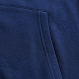 Troy Lee Designs Zip-up Badge Hoodie in Dunkelblau und Sage, Freizeitbekleidung mit Reißverschluss und Badge-Design.