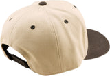 Troy Lee Designs Curved Snapback Imprint Cap in Pumice und Schwarz, stylischer Freizeitkappenstil, mit Markenlogo.