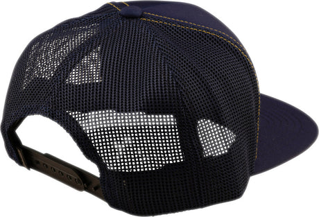 Troy Lee Designs Trucker Snapback Cap Repeat Indigo, Freizeitbekleidung, mit Mesh-Panel und gesticktem Markenlogo auf der Vorderseite