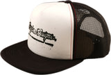 Troy Lee Designs Trucker Snapback Cap Repeat in Schwarz und Weiß, Freizeitbekleidung, mit auffälligem Logo und Mesh-Rückseite