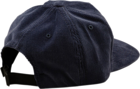 Troy Lee Designs Unstructured Snapback Cappy mit Winner's Circle Stickerei, dunkelblaues Corduroy-Design, Freizeitbekleidung
