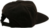 Schwarzer TROY LEE DESIGNS Snapback Cap aus der Winners Circle Kollektion, Freizeitbekleidung, frontal mit Logo.