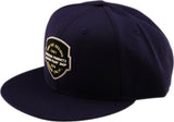 Troy Lee Designs Indigo Snapback Cap mit flachem Schirm, Freizeitbekleidung, modisches Design, detaillierte Ansicht