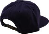 Troy Lee Designs Flat Bill Snapback Cap im Indigo-Farbton, Freizeitbekleidung mit gesticktem Logo und strukturierter Krempe