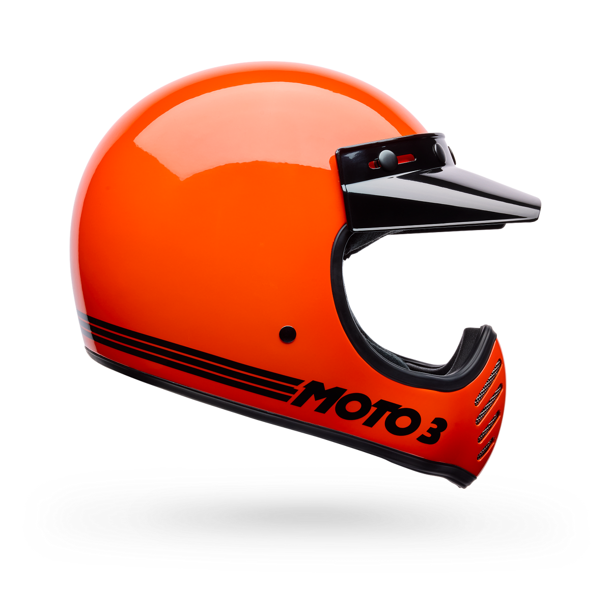 Bell Moto-3 Classic Gloss Orange Motocrosshelm