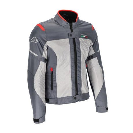 ACERBIS Jacke On Road Ruby Lady - Grau/Rot