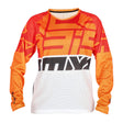 ACERBIS Motocross Kinder Vented Jersey J-Windy Four - Orange/Weiß