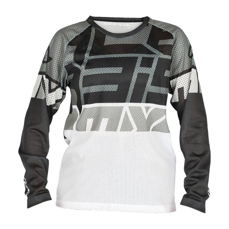 ACERBIS Motocross Kinder Vented Jersey J-Windy Four - Schwarz/Weiß