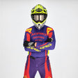 ACERBIS Motocross Jersey MX J-Track ASCAR - Lila/Rot