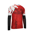 ACERBIS Motocross Vented Jersey J-Windy Watermark - Rot/Weiß