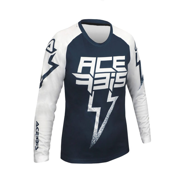 ACERBIS Motocross Kinder Jersey J-Kid Blizzard - Blau/Weiß
