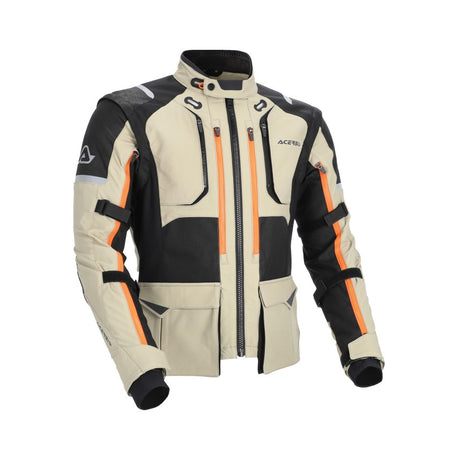 ACERBIS Adventure Jacke Rally Pro - Beige/Schwarz