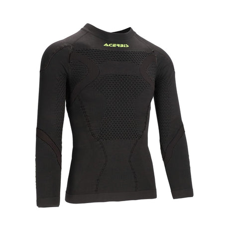 ACERBIS Langärmliges Jersey X-Body Winter 2.0 - Schwarz/Gelb