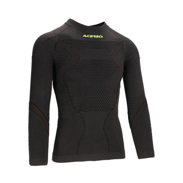 ACERBIS Langärmliges Jersey X-Body Winter 2.0 - Schwarz/Gelb