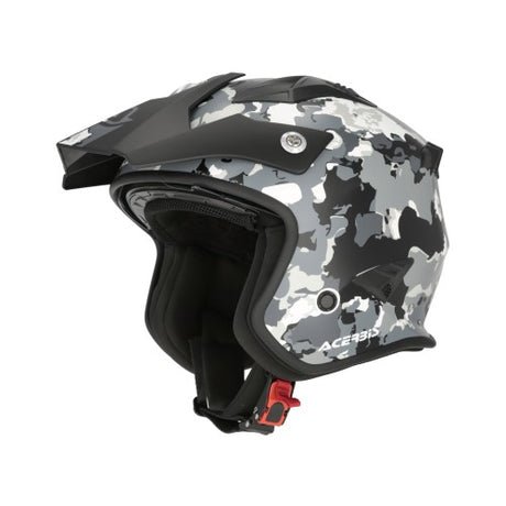 ACERBIS Jet Helm Aria Graphic - Grau/Schwarz