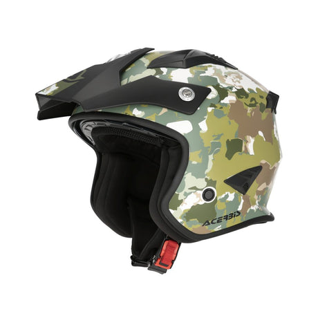 ACERBIS Jet Helm Aria Graphic - Grün/Braun