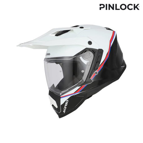 ACERBIS Adventure Helm Assault - Weiß/Schwarz