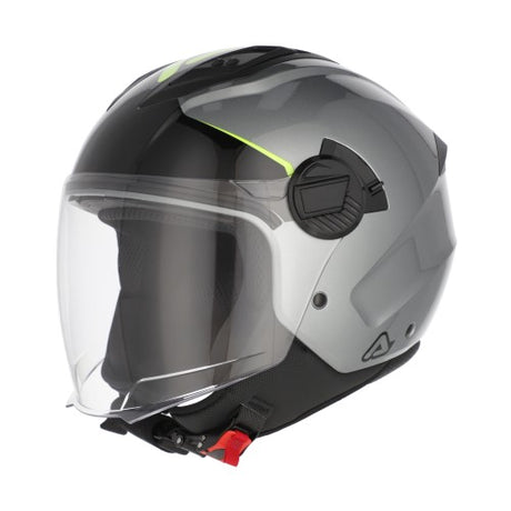 ACERBIS Jet Helm Levante - Grau/Gelb