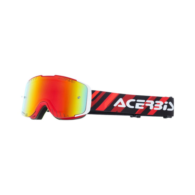 ACERBIS MX- Enduro Kinderbrille Vanguard Verspieglt - Rot/Weiß