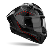 Airoh Helm Matryx Carbon Stylisch schwarz/rot