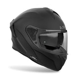 Airoh Spark 2 Integralhelm in matt-schwarz mit Visier und Belüftungsöffnungen, für sicheren Schutz beim Motorradfahren