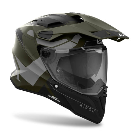 Airoh Helm Commander 2 Reveal matt-military grün/schwarz-grau