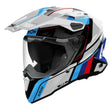 Airoh Helm Commander 2 Skip weiß/schwarz-blau-rot