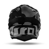 Schwarzer Airoh Commander 2 Carbon Endurohelm mit Visier und Belüftungsöffnungen, leichter Schutz für Offroad-Fahrten