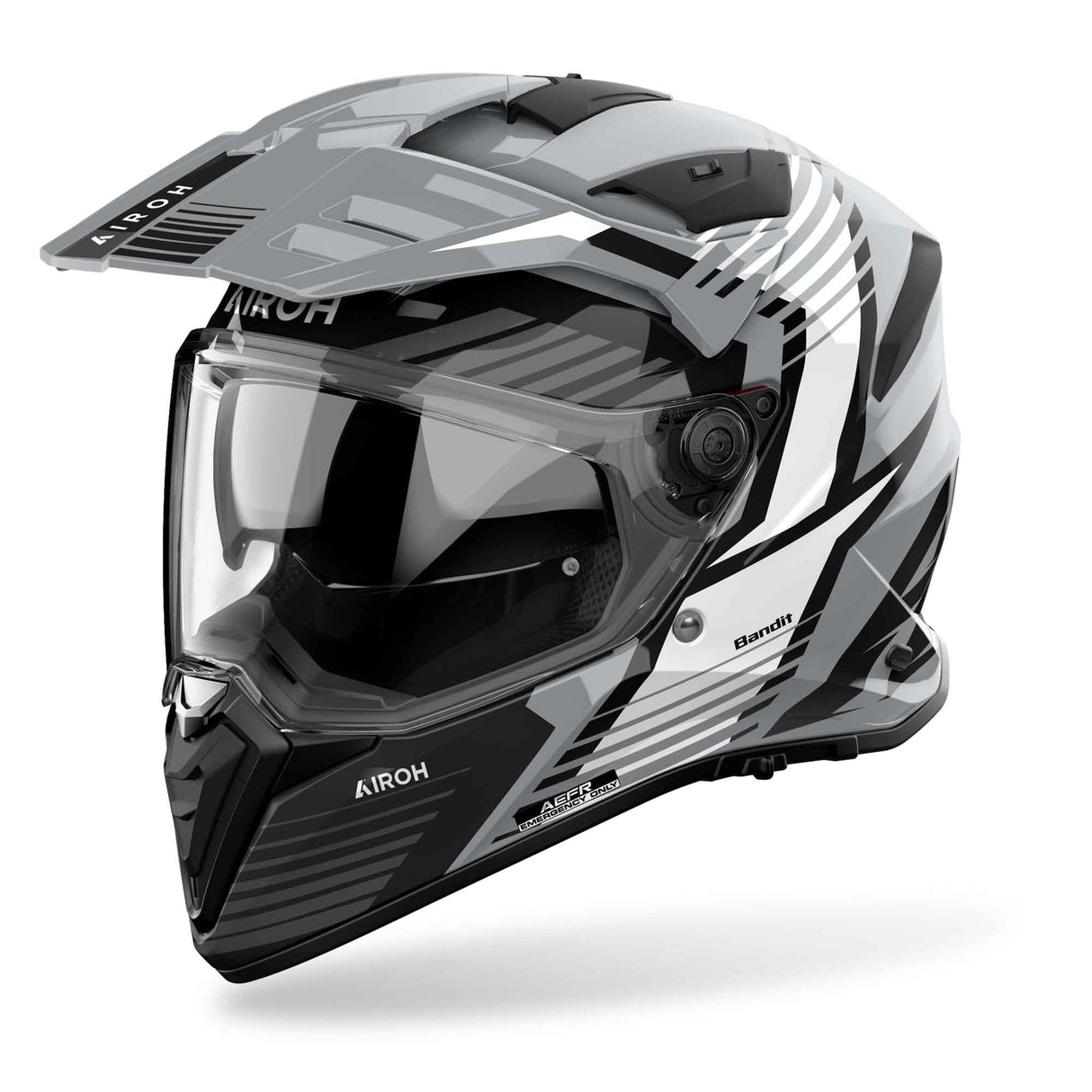 Airoh Helm Bandit Spicy grau/schwarz-weiß