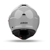 Airoh Mathisse II Klapphelm in Zement Grau, leichter Motorradhelm mit klappbarem Visier, aerodynamisches Design, Sichtfeld.