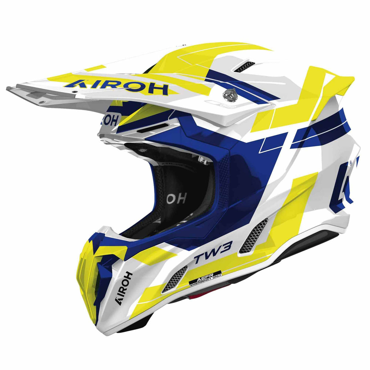 Airoh Helm Twist 3 Dynasty weiß/blau-fluo-gelb