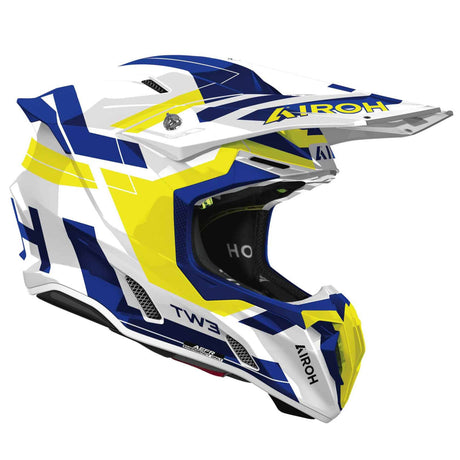 Airoh Helm Twist 3 Dynasty weiß/blau-fluo-gelb