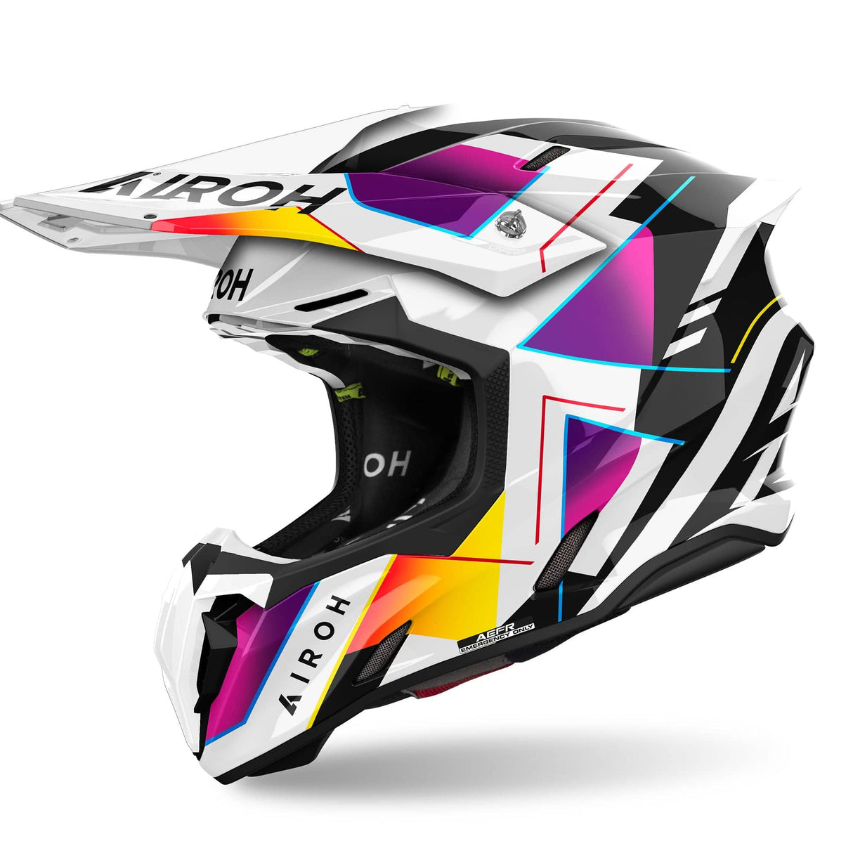 Airoh Helm Twist 3 Rainbow weiß/schwarz-multi