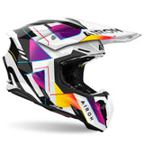Airoh Helm Twist 3 Rainbow weiß/schwarz-multi