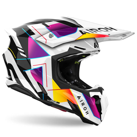 Airoh Helm Twist 3 Rainbow weiß/schwarz-multi