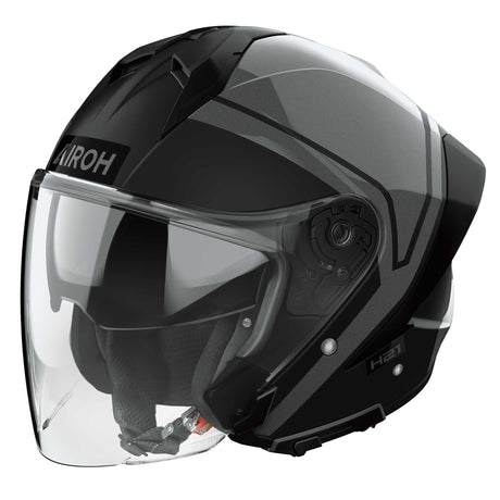 Airoh Helm H 21 Square schwarz/grau